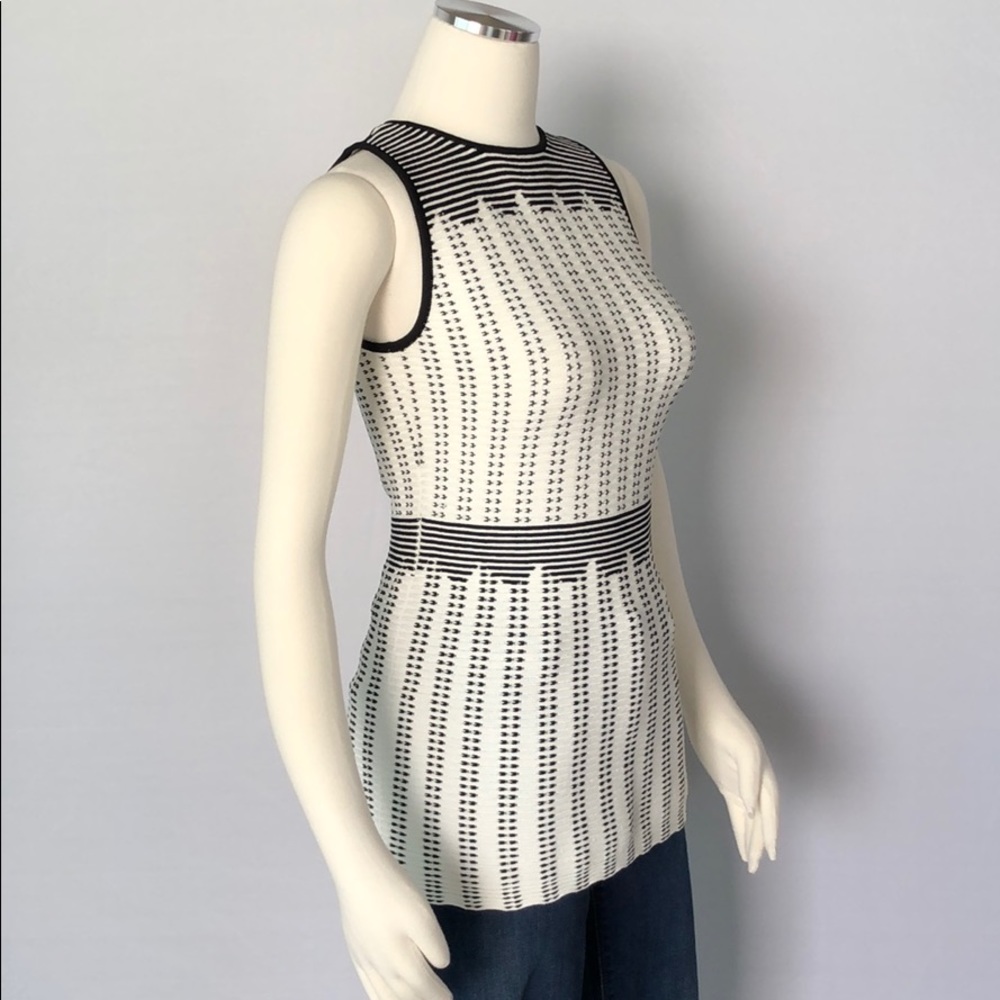 NWT WHBM Sleeveless Graphic Dot Sweater XS - Picture 7 of 15